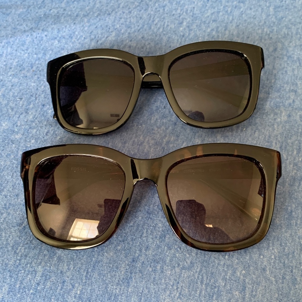 Two Pairs Fossil Sunglasses
